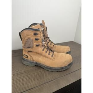 ARIAT MEN'S TURBO WATERPROOF CARBON TOE Work Boots Brown Sz 10.5 D